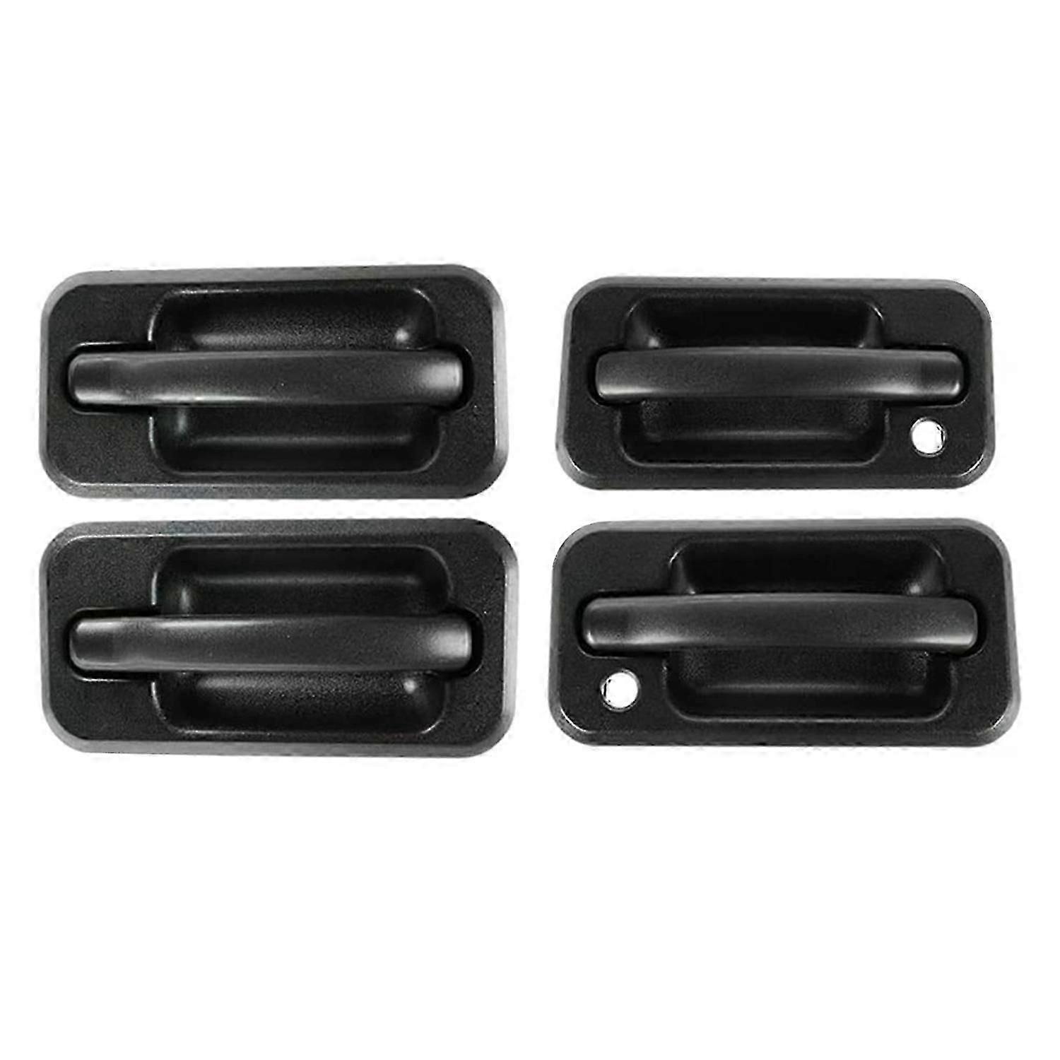 4Pcs Exterior Outside Door Handle Set for 2003-2009 H2 Black Textured 131609870457 15104792 1036032