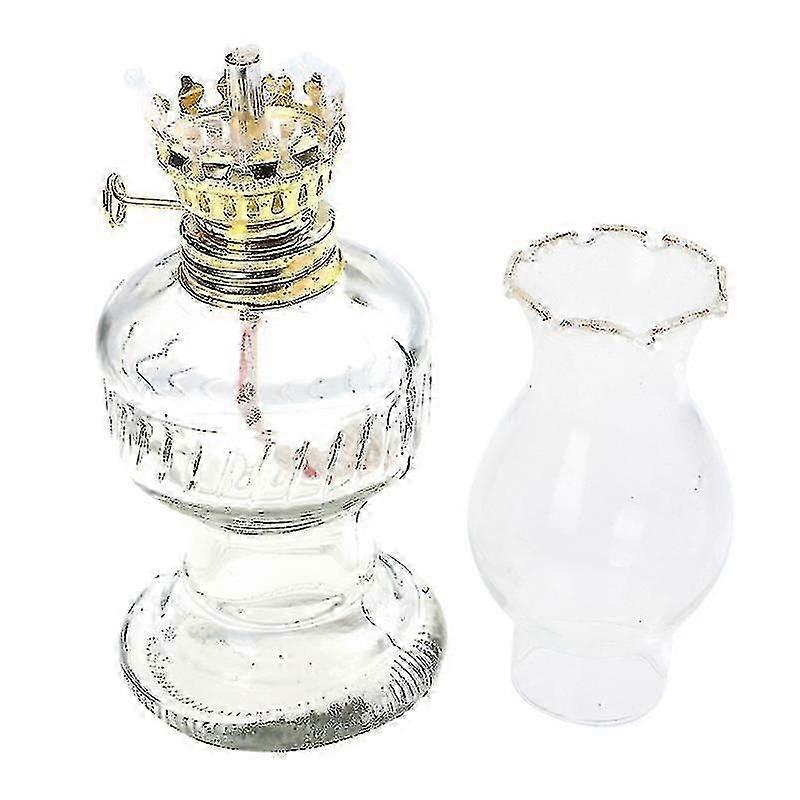20.5X6.5cm Transparent Religious Altars 1pc Kerosene Lamp Household Kerosene Oil Lamp Buddhist Hall