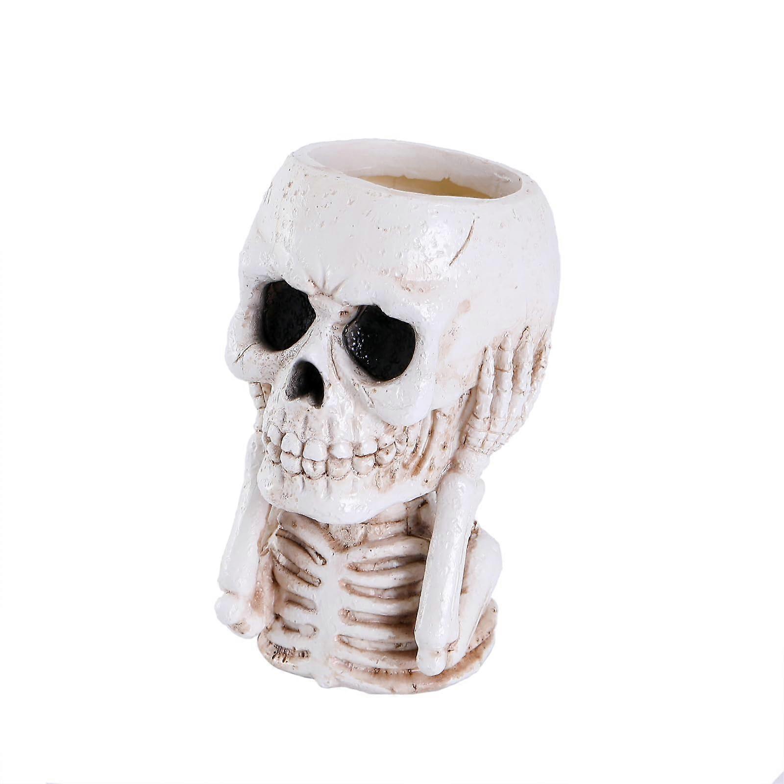 Skull Planter Decor for Gothic Garden Decor and Indoor Plants