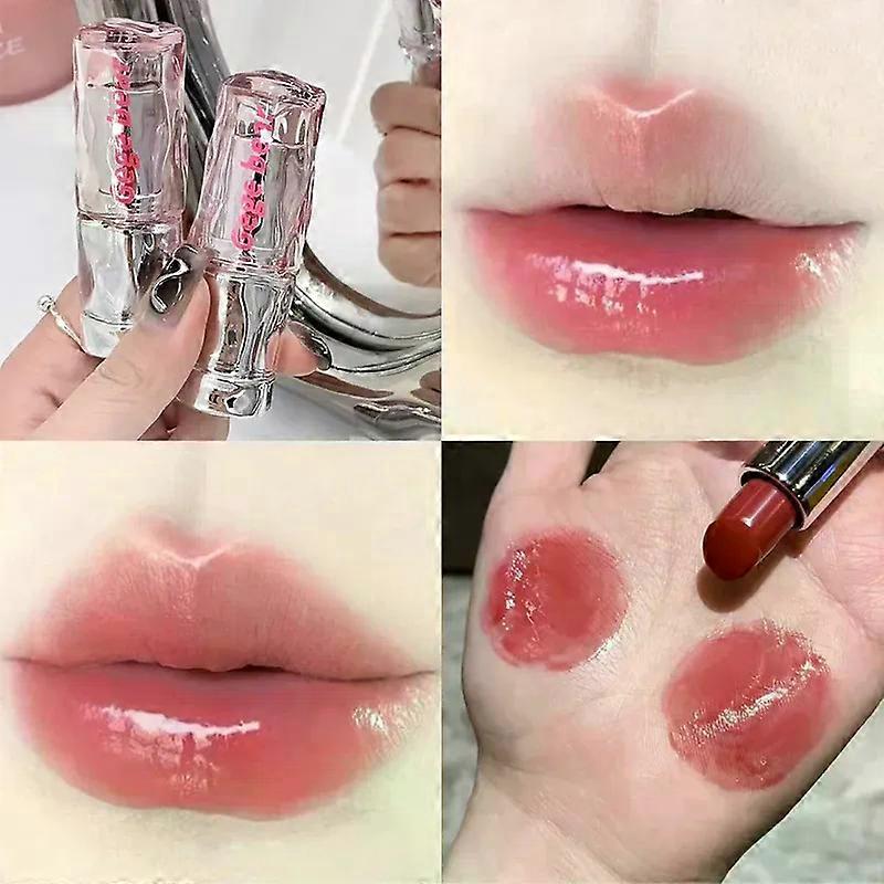 Shibingsheng Light ، أحمر شفاه شفاف ، لامع ، مرآة رطبة ، ليس من السهل لمس الكوب ، اللون ، المكياج ، ملمع الشفاه الكوري الرقيق