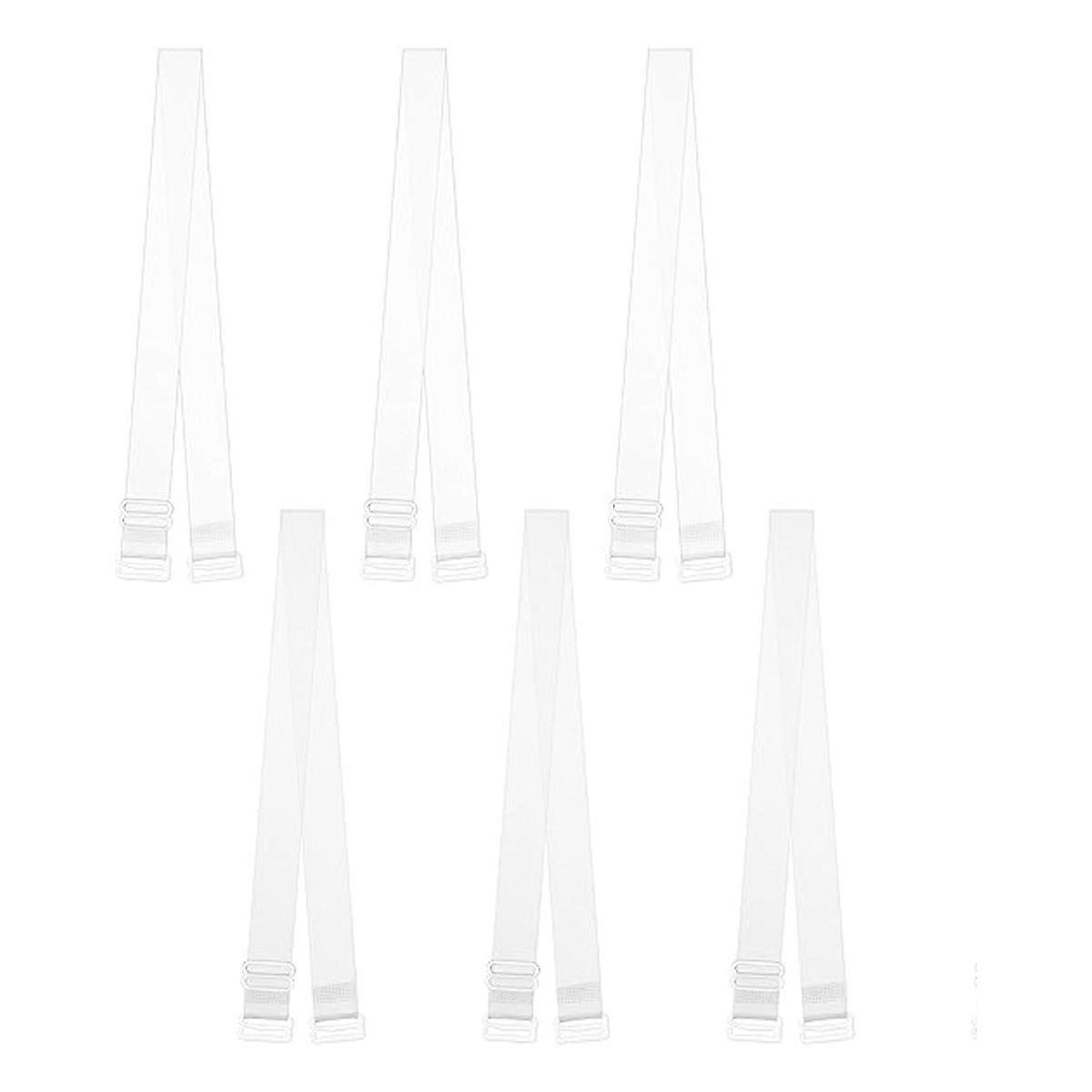 Clear Bra Straps, 3-Pairs Invisible Non-Slip Adjustable Bra Straps for Strapless Bra