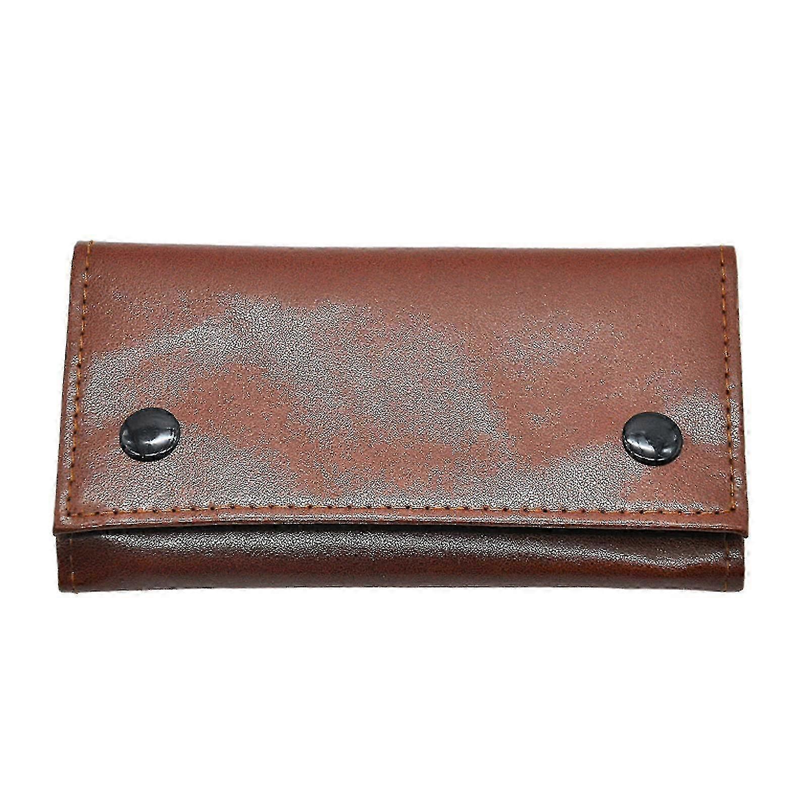 Pochette de tabac en cuir, sac de tabac portable imperméable, pochette de cigarette à 3 couches pour le tabac, filtre