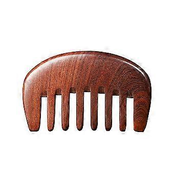 Pente Massageador de Couro Cabeludo de Sândalo - Escova de Cabelo Antiestática para Cabelo Saudável & Massagem Relaxante - Presente Perfeito