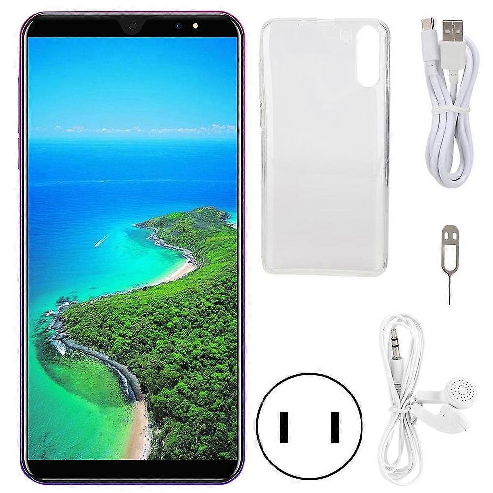 P33 PIUS 5.8 Inch Face Recognition Smart Mobile Phone Gradient Red 4+64G 100-240V(US Plug)