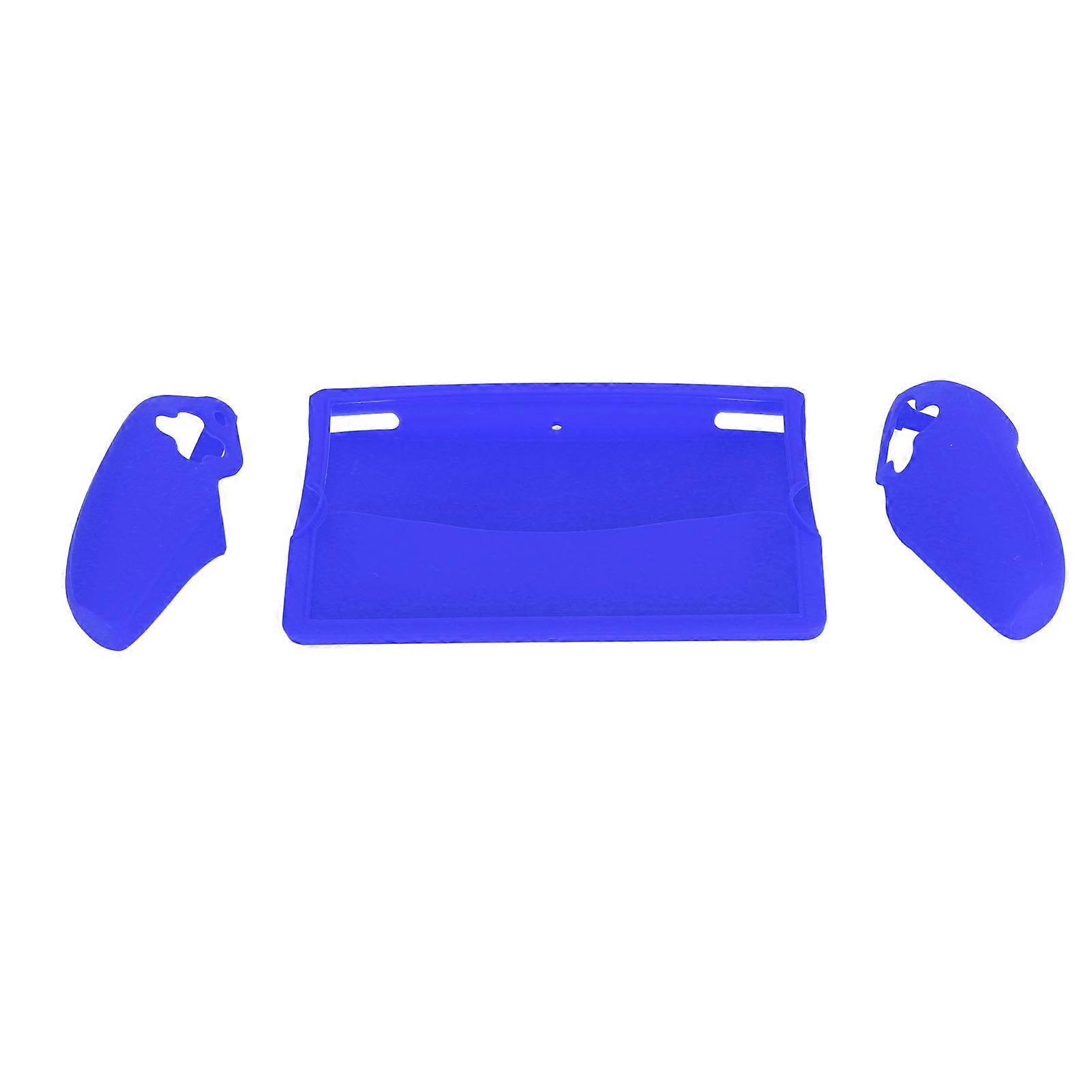 Blue Shock Absorbing Silicone Case for PS5 Portal - Scratch Proof, Comfortable Grip
