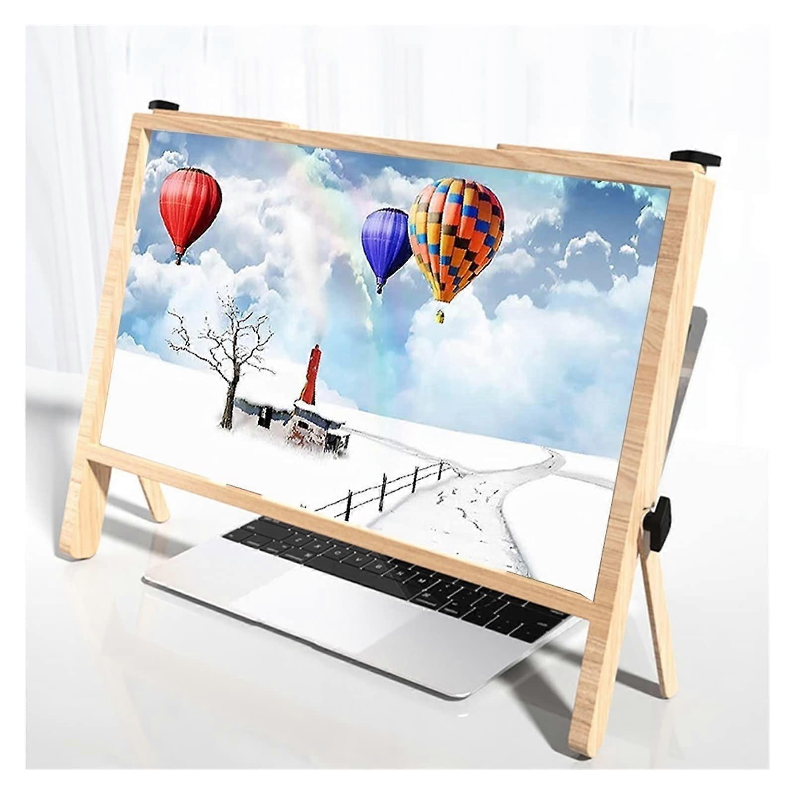 21' Screen Magnifier Amplifier,HD Reading Magnifier, Computer Laptop Screen Magnifier Enlarger with Bracket