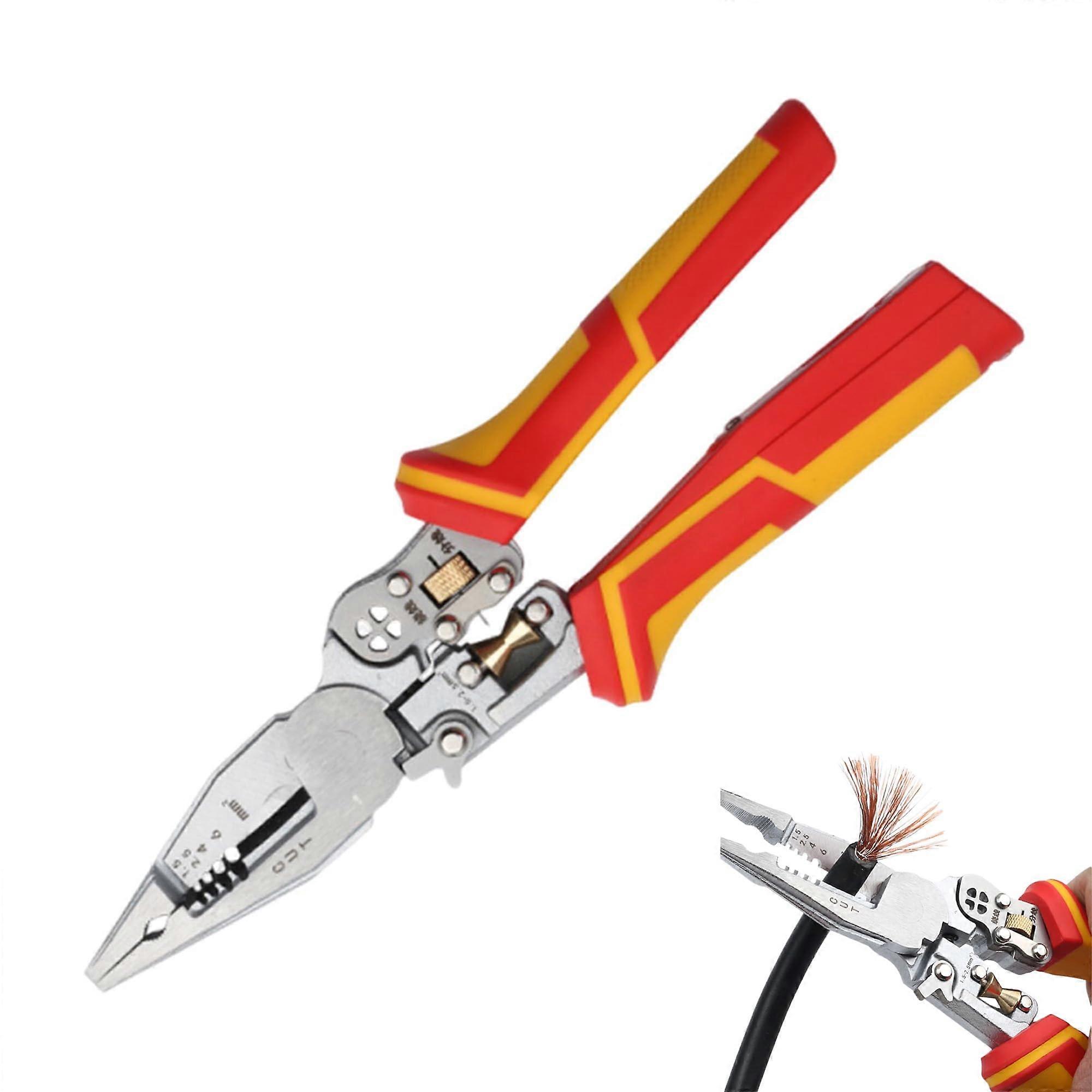 Multifunctional Wire Stripper with Electricity Measurement, Foldable Wire Stripper Twister