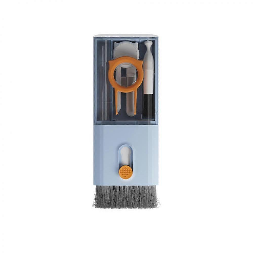 10 in 1 Cleaning Kit for Computers Cameras Tablets with Microfiber Screen Cleaner Earphone Brush Keycap Puller Tools Blue-Q6S
