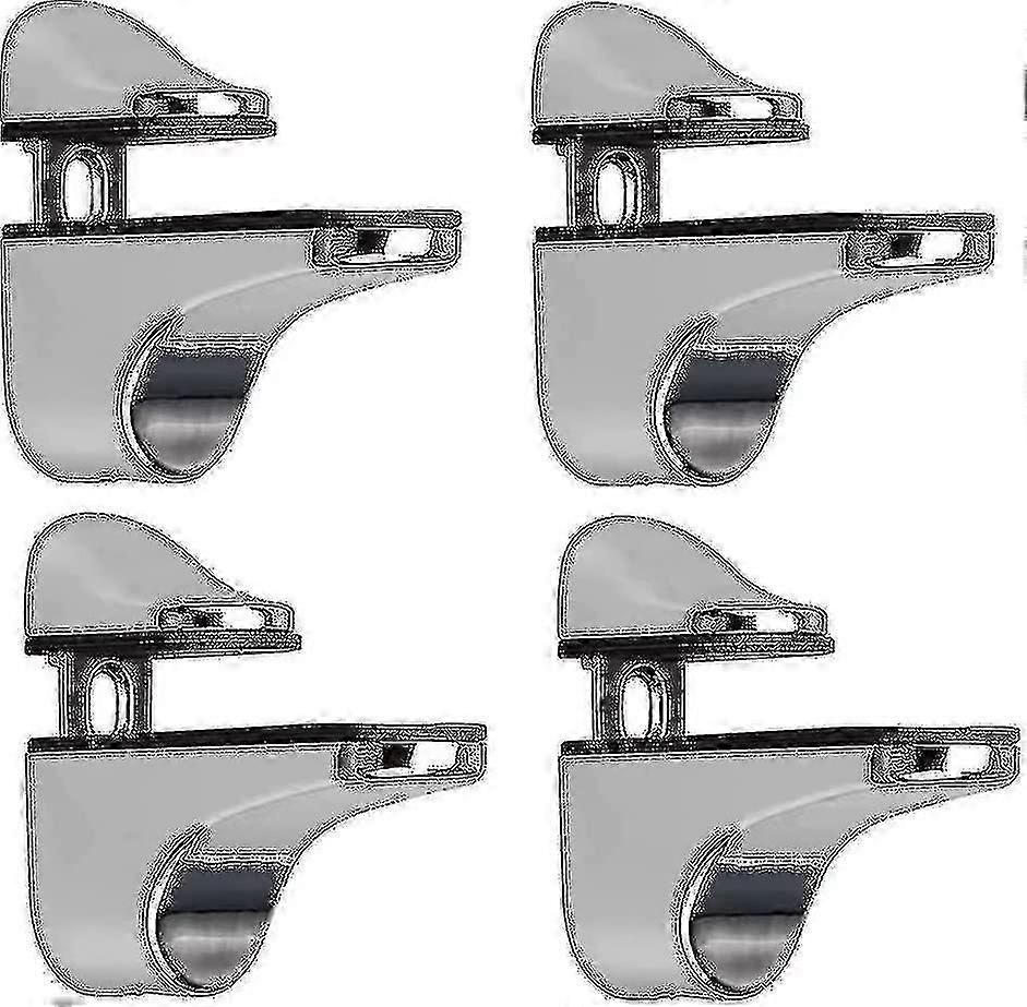 Adjustable Glass Shelf Bracket, 4 Pcs Glass Shelf Bracket, Wall Mounted Glass Clamp, Glass Shelf Bracket, For Glass Shelf