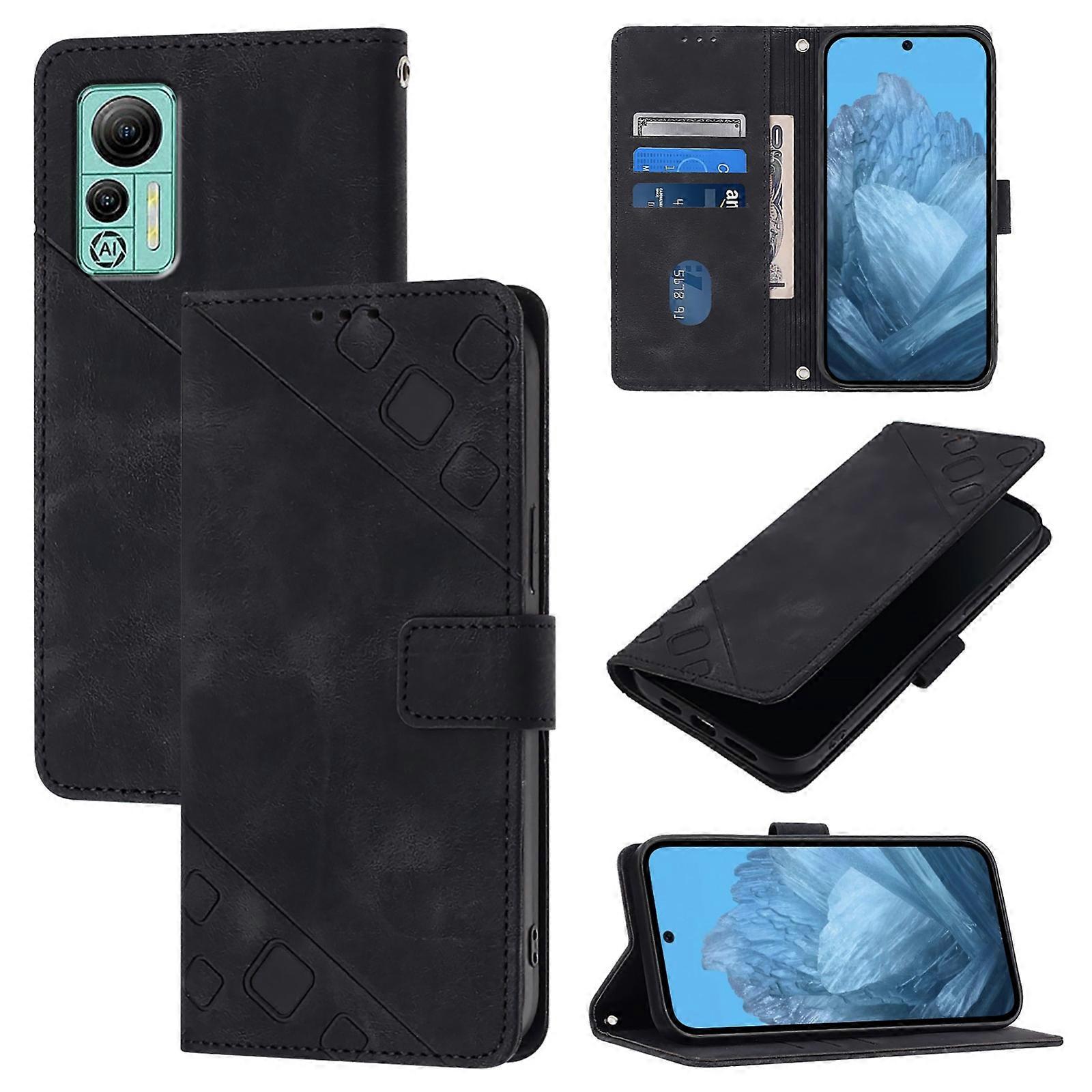 Skin Feel Embossed Leather Phone Case For Ulefone Note 14