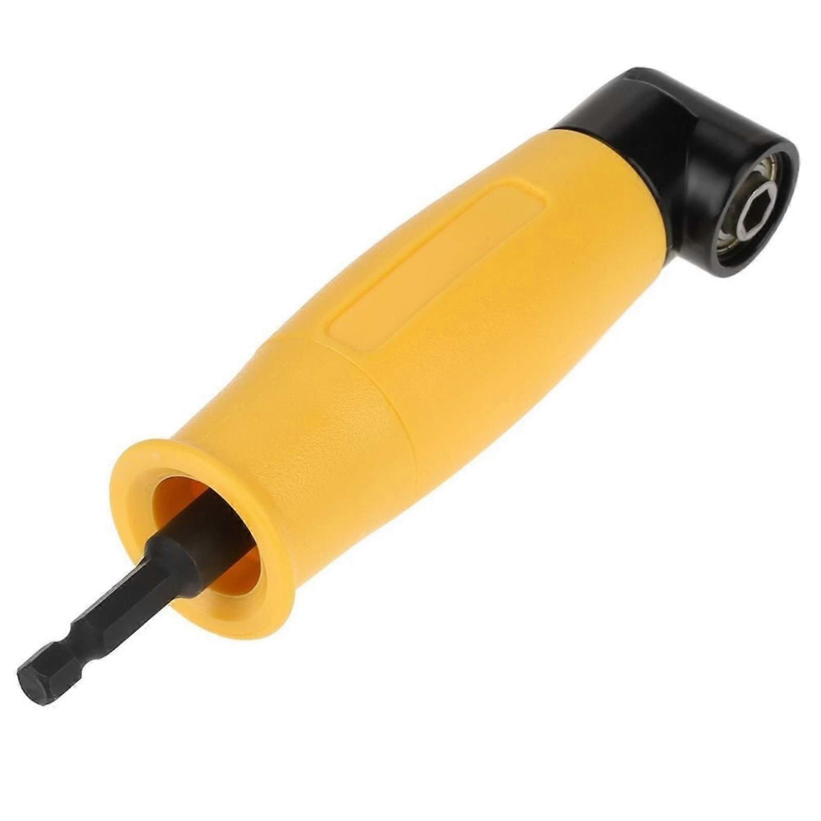90° Angle Hex Shank Extension Socket Adapter, Metal Drill Bit Holder for Screwdriver, Compatible with Standard 1/4 Inch Drive