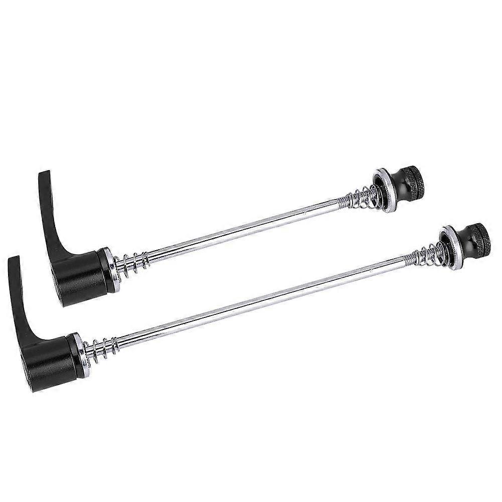 1 Pair of Bicycle Skewers, 157MM /197MM Quick Releases Hub Wheel Shaft, Front and Rear Skewer.(Black)