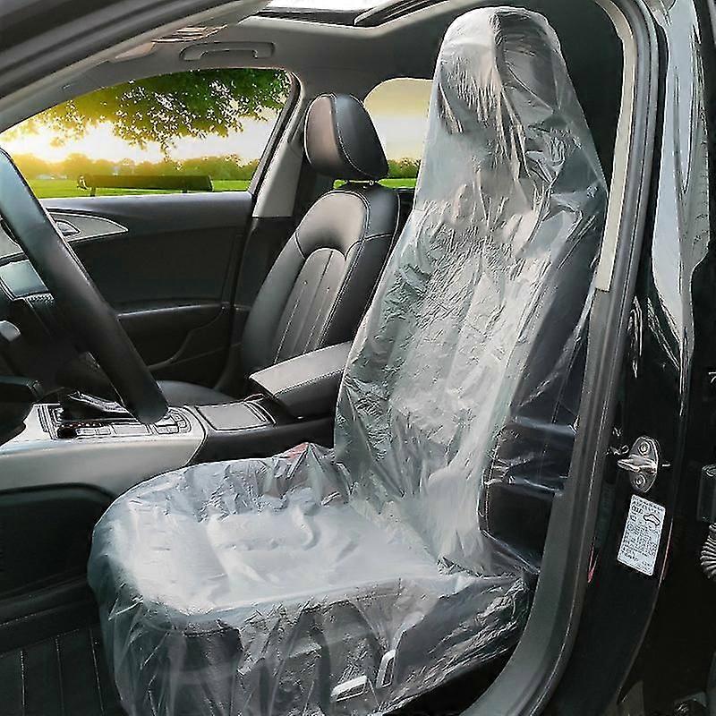 100pcs Einweg-Sitzbezüge, klarer Kunststoffsitzbezug