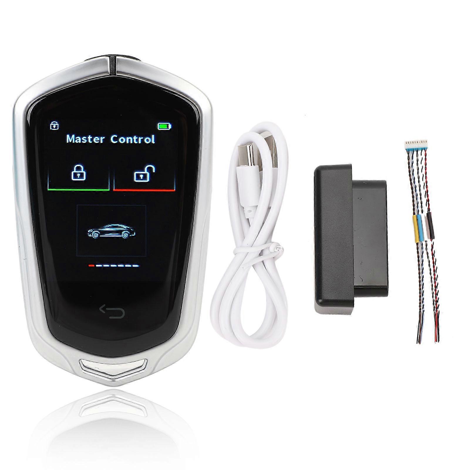 Remote Starter Universal Portable Keyless Entry Smart Car LCD Display for Models with One Key Start