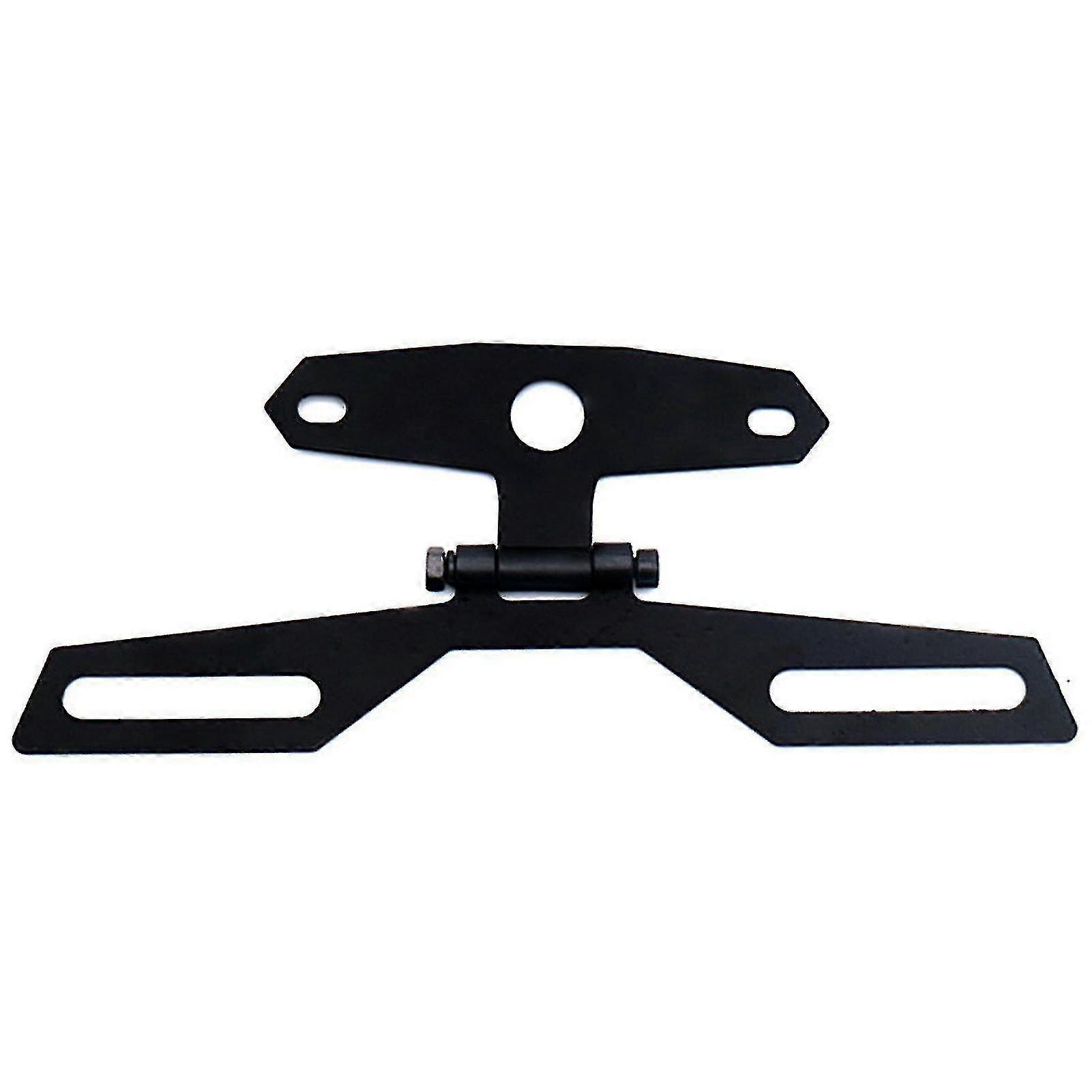Motorcycle Folding License Plate Holder Adjustable Tail Rear Light Bracket Rack T