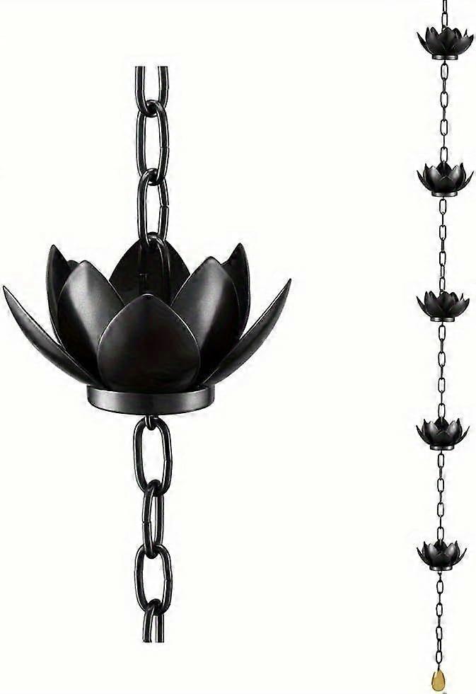 Lotus Rain catcher chain for gutter, replaces gutter, diversion cups, exterior decoration