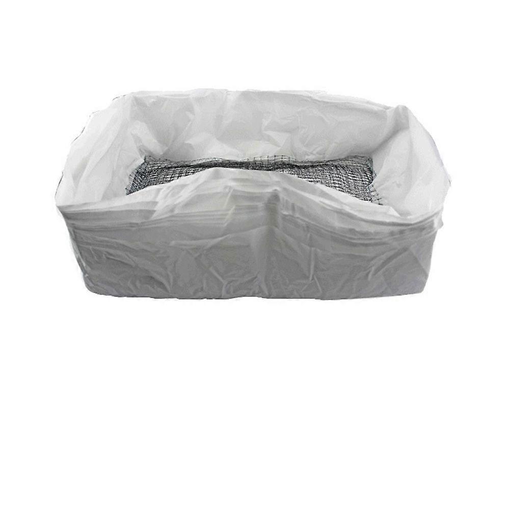10Pcs Reusable Cat Feces Filter Hands Free Pet Cat Excrement Liners Elastic Sand Bag Filter Hygienic Litter Box Liners L