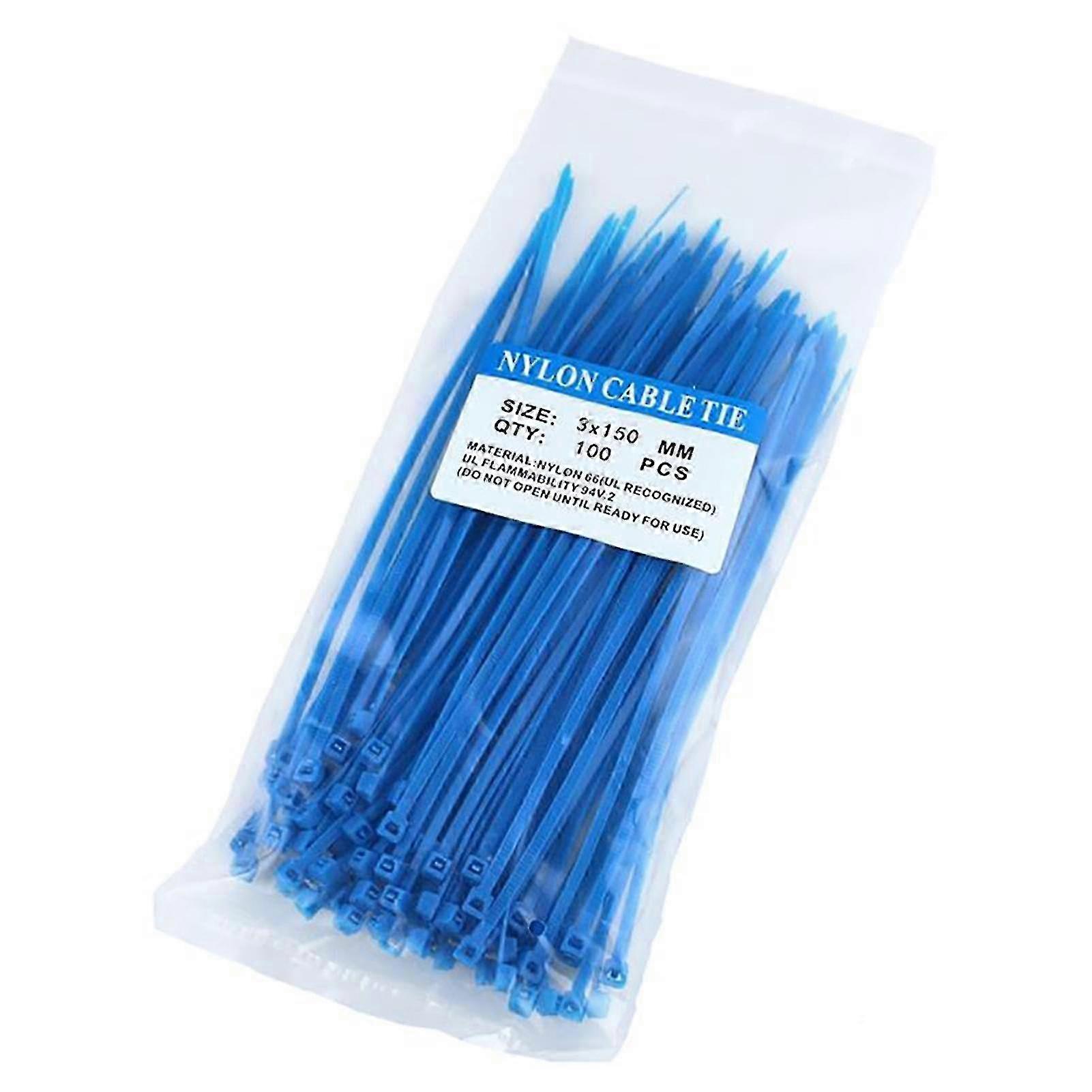 Ensemble de 100 colliers de serrage multicolores avec verrouillage sécurisé pour un usage domestique