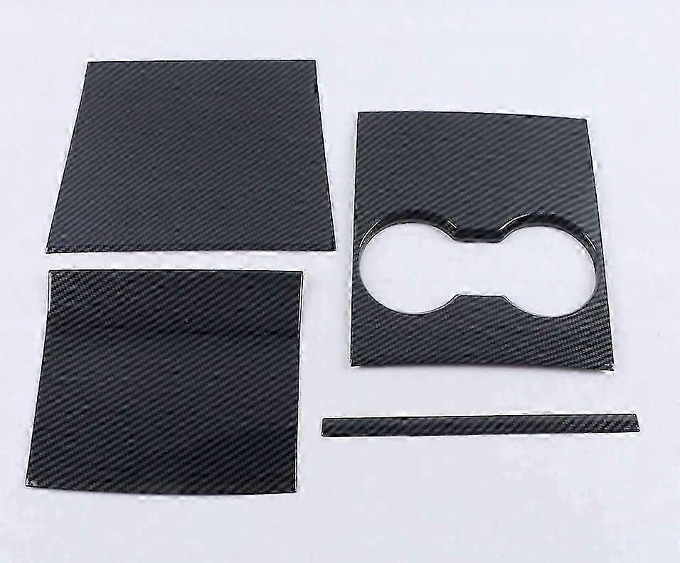 suitable for Moulded Central Console Cover For Tesla Model 3 2018 2019 2020 Interior Cupholder Face Modification Trims Decor Adhensive Panel-YI WU C