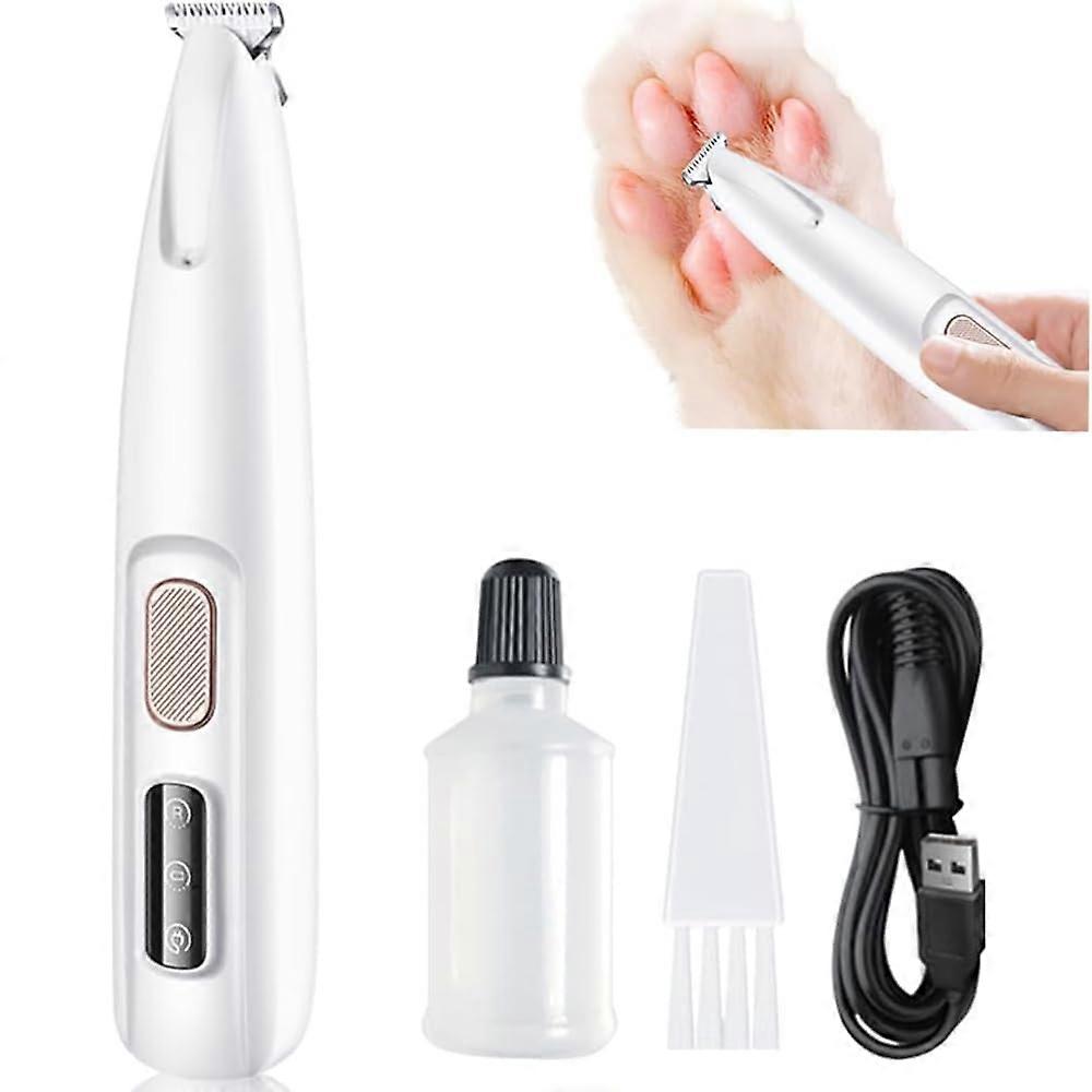 Pet Paws Electric Micro Precision Trimmer with Led Light, Small Cat Dog Paw Pad Rechargeable