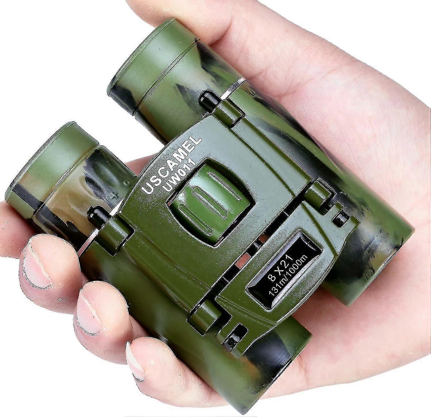 Mini Binoculars, 8x21 High definition High resolution(Green)