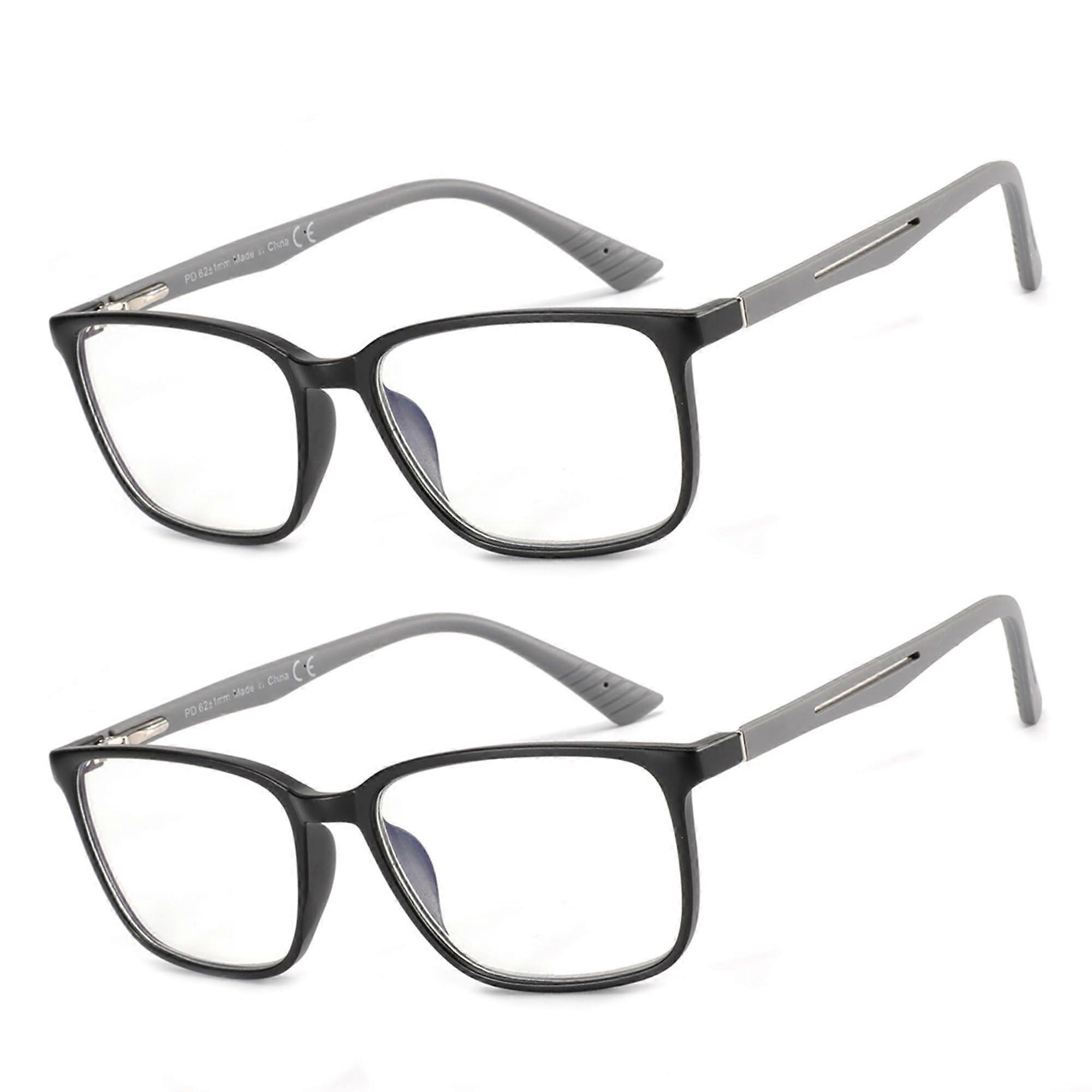 Reading Glasses, Bluelight Blocking, Square Frame, Affordable, Anti Glare Glasses 2.50 Pack