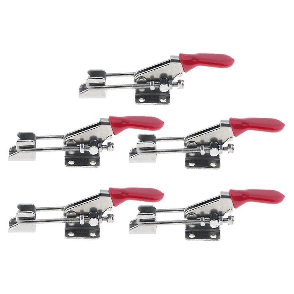 5pcs Toggle Clamp Quick Release Tight Holding Latch Hasp Hand Tools Metalworking