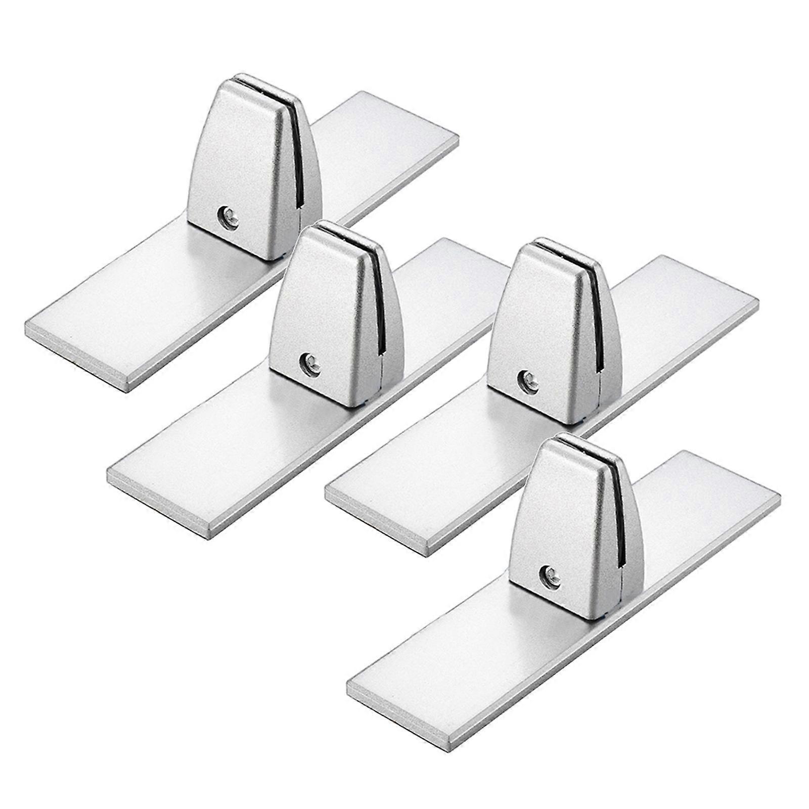 4/set Adjustable Office Partition Bracket Glass Clamp Shield Clips Hardware