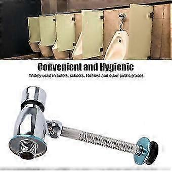 Valvola di scarico per orinatoio con pulsante, in ottone antiruggine, manuale, per WC, per bagno, luogo pubblico