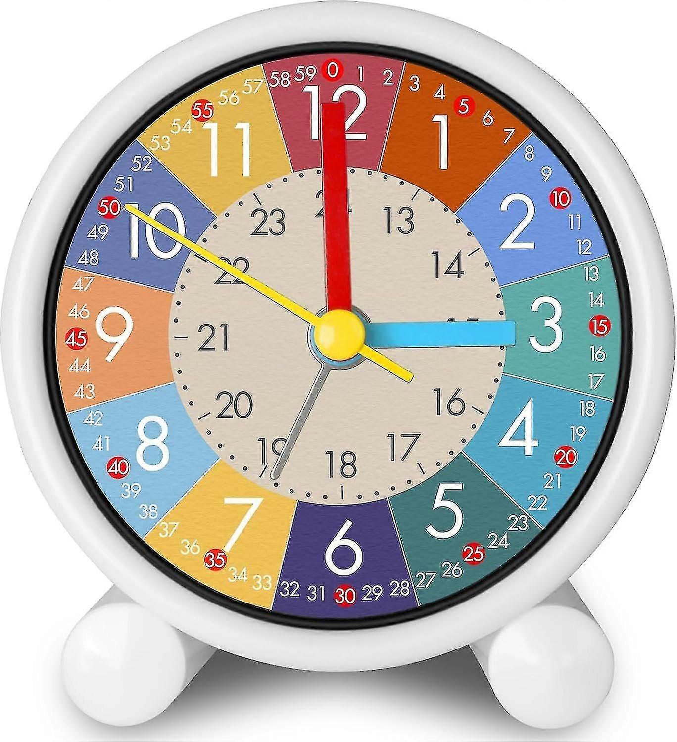 子供の目覚まし時計、子供のデジタル目覚まし時計、教育用目覚まし時計、サイレントラーニング目覚まし時計キッズクロックアナログ目覚まし時計