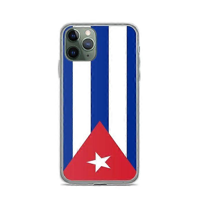 iPhone Case - Cuba Flag - iPhone 11 Pro - Flexible - Slim Design - Transparent Plastic