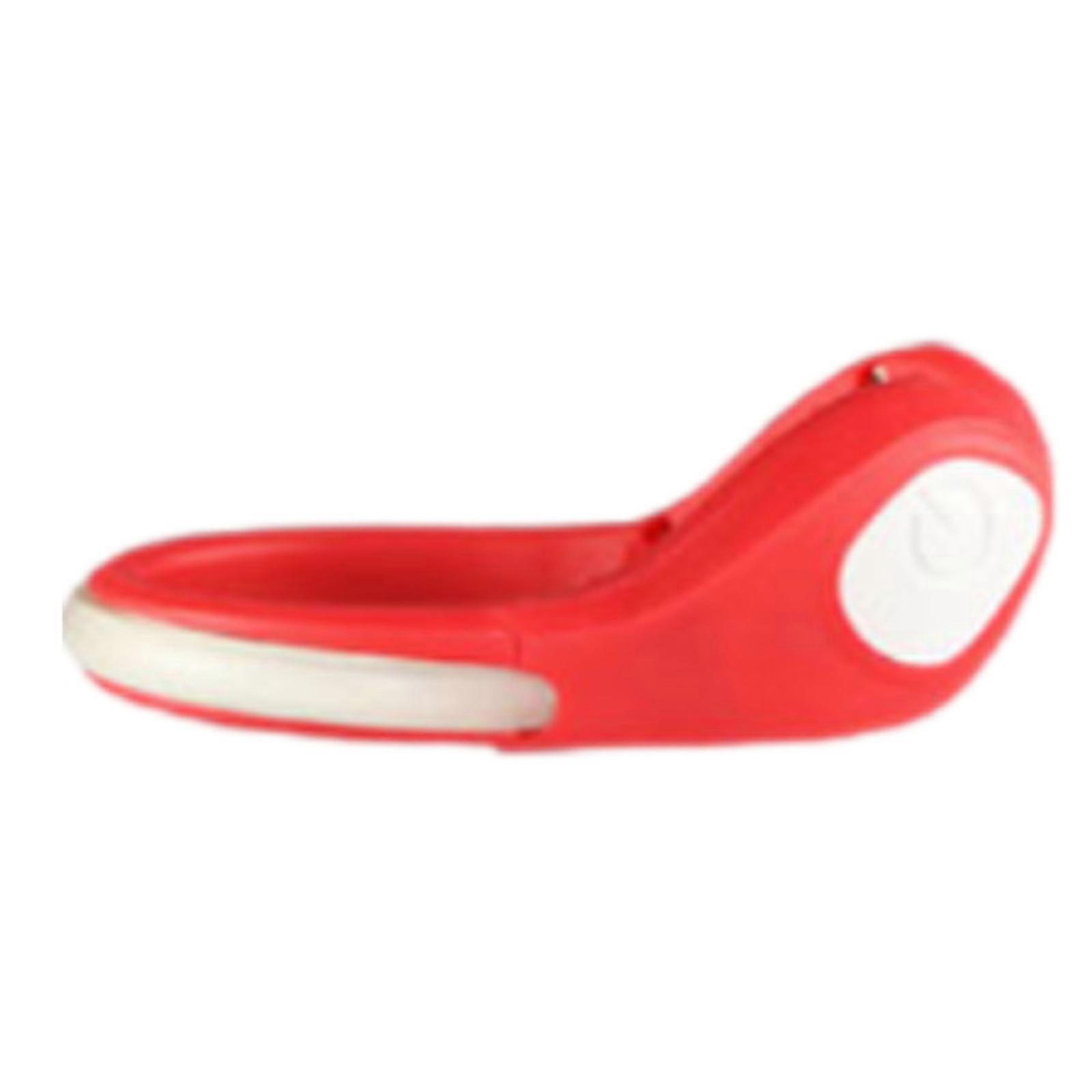 Colorful LED Shoe Clip Light Trainer Clip on Safety Light Colorful Lighting Shoe Clip on Light for Running Camping Red shell