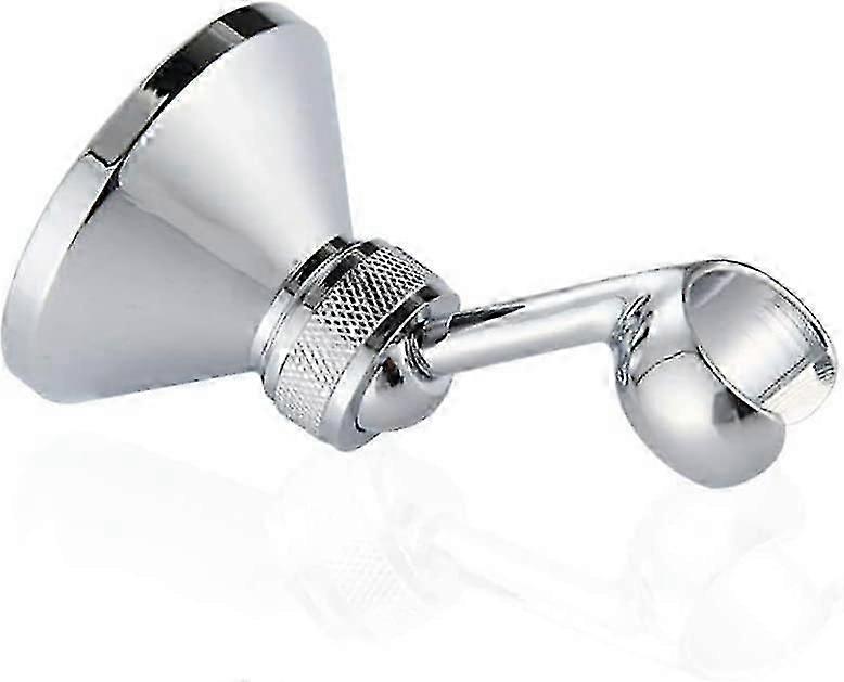 Handheld Shower Holder: Adjustable Wall Mount Chrome Bracket for Shower Head