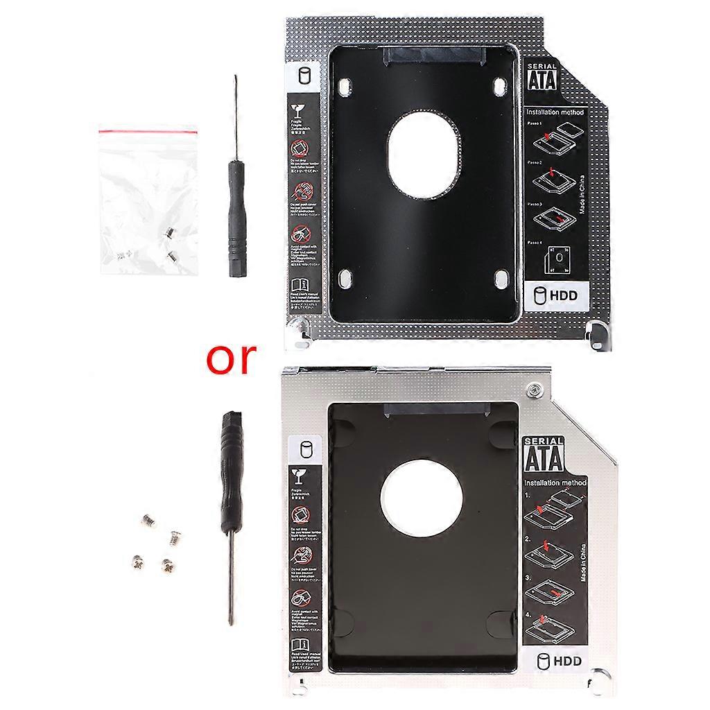 Aluminum Universal HDD Caddy 9.5mm SATA Hard Disk Drive Box Enclosure DVD Adapter SSD Enclosure for A1278 A1286 A1297