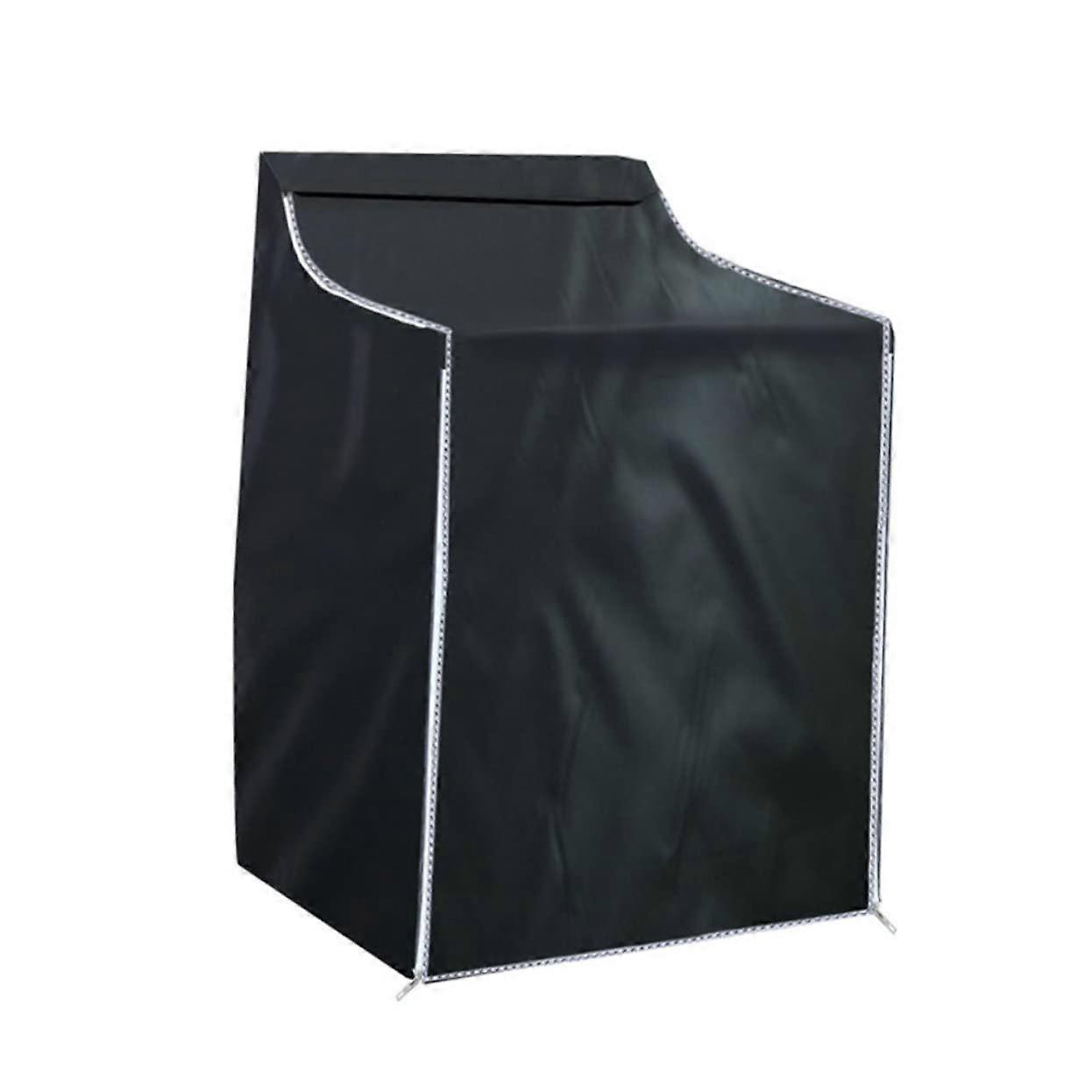 Washing Machine Covers for Top Loading Machines, Black Oxford Fabric Protector Kit, Waterproof and Dustproof