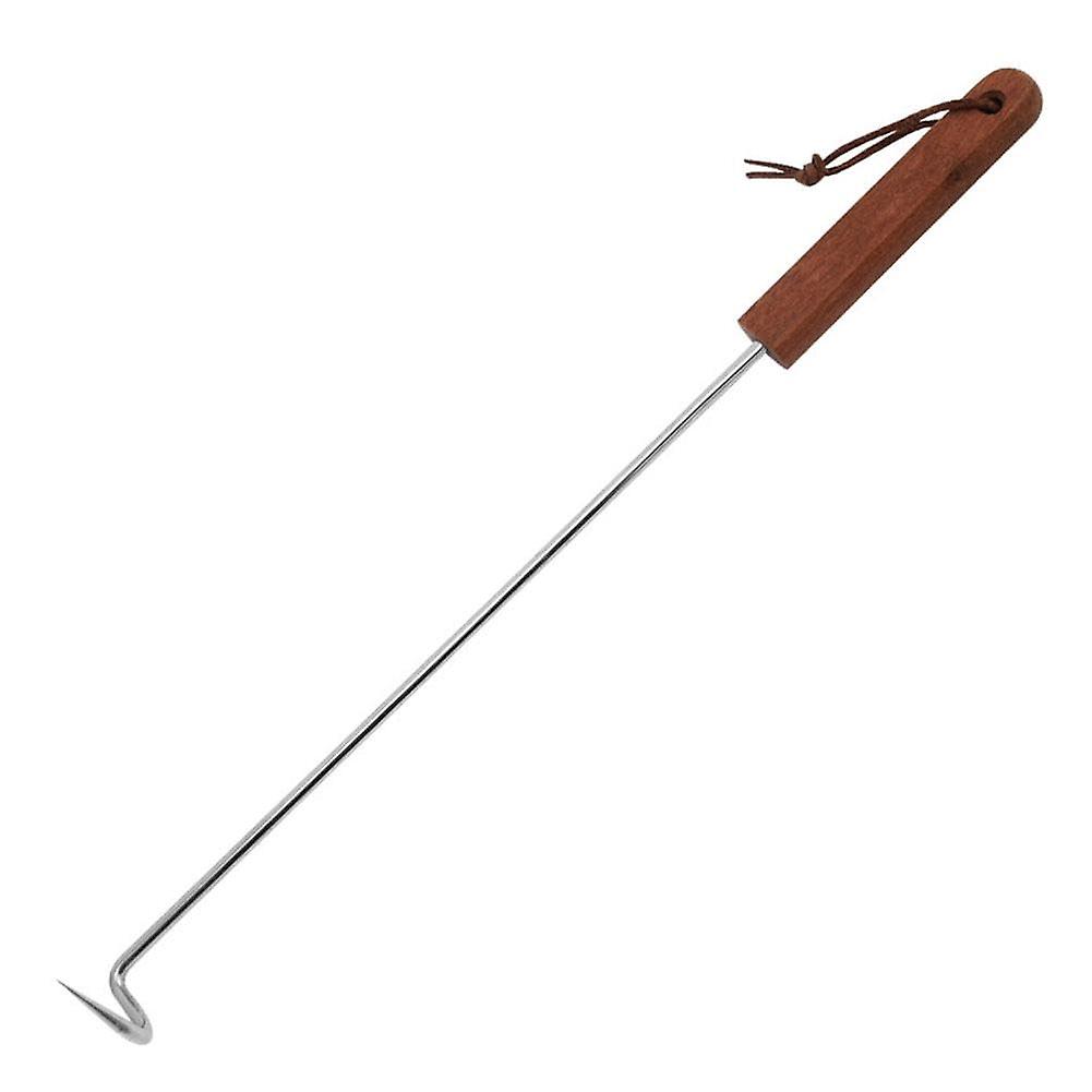 Barbecue Flipper Stainless Steel Grilling Tool With Wooden Spatula Large Ref 4343 Multicolor Handle
