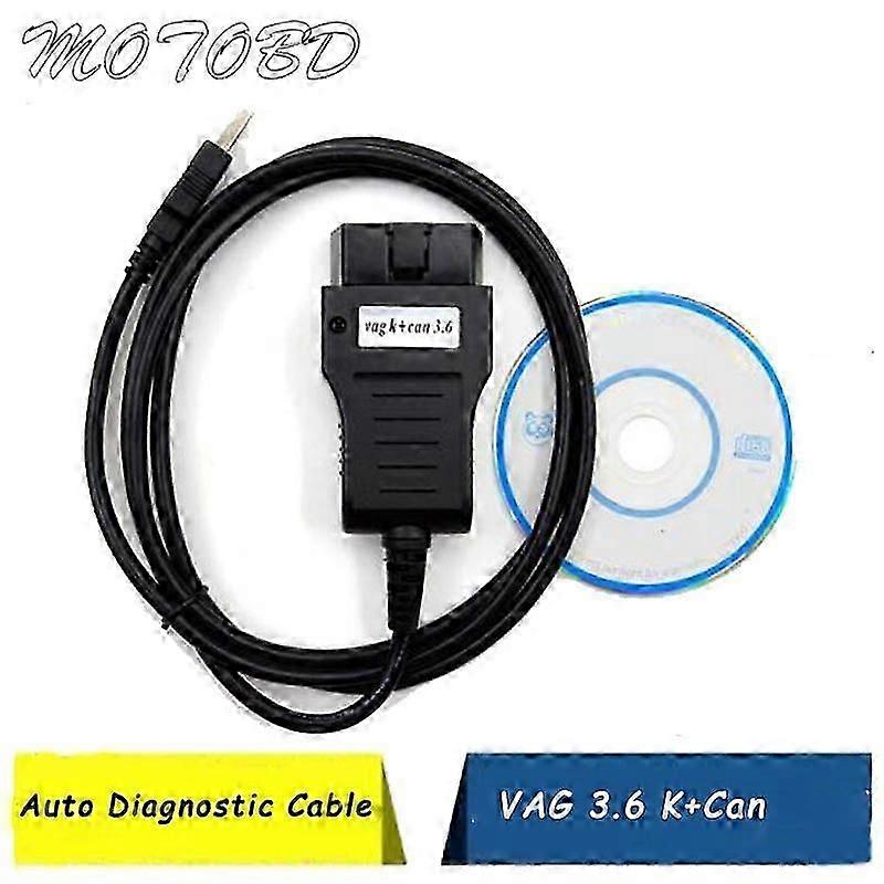 VAG K+CAN COMMANDER 3.6 OBDII OBD2 USB Diagnostic Cabel K CAN Code Readers VAG 3.6 Diagnostic Scan Tools Odometer Correction ST1M378