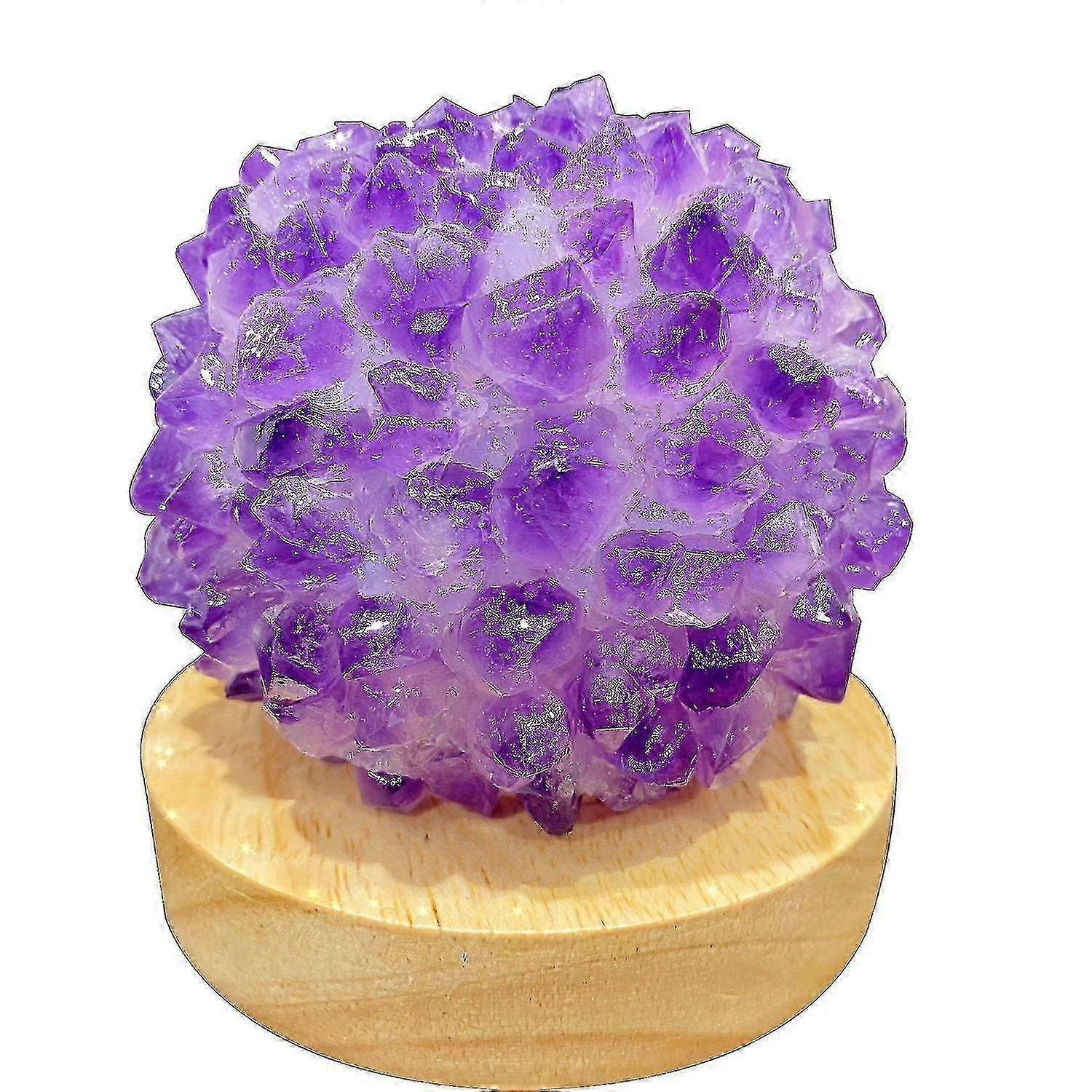 Quartz Warm White Night Light Home Crystal Night Lamp