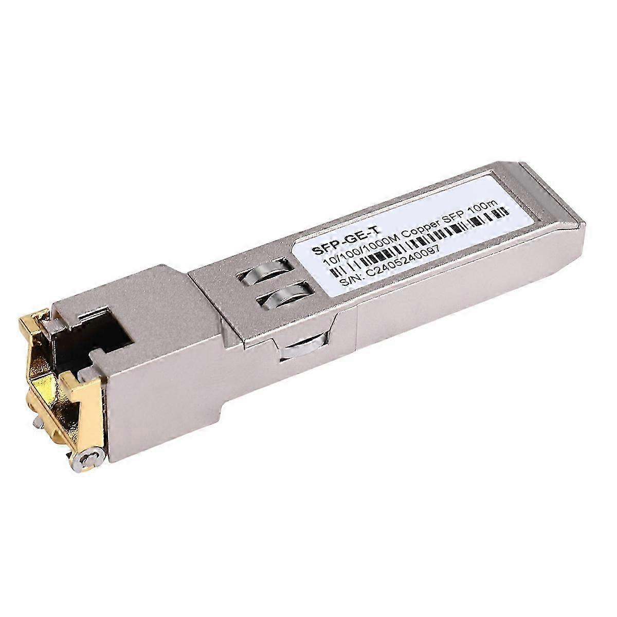 SFP-modul RJ45-switch Gbic 10/100/1000-kontakt SFP-koppar RJ45 SFP-modul Gigabit Ethernet-port 1