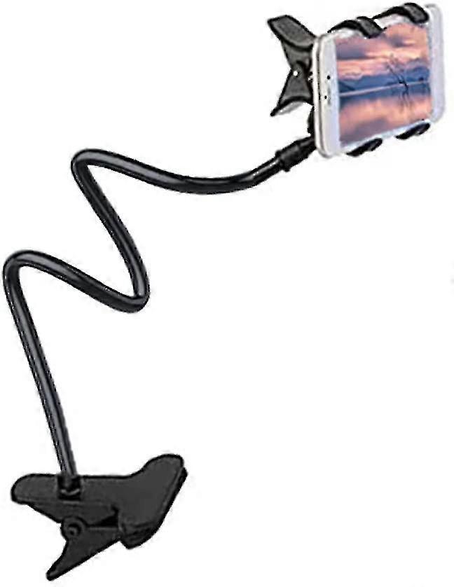 Support de téléphone rotatif réglable à 360 ° avec clip, support portable flexible à bras long, robuste et durable