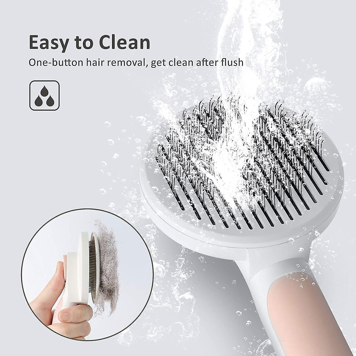 4 In 1 Self-Cleaning Pet Water Spray Brush Dog Hair Steay Cob Cat Stea Brush - Dog Bath Brush And Dog Brush Price