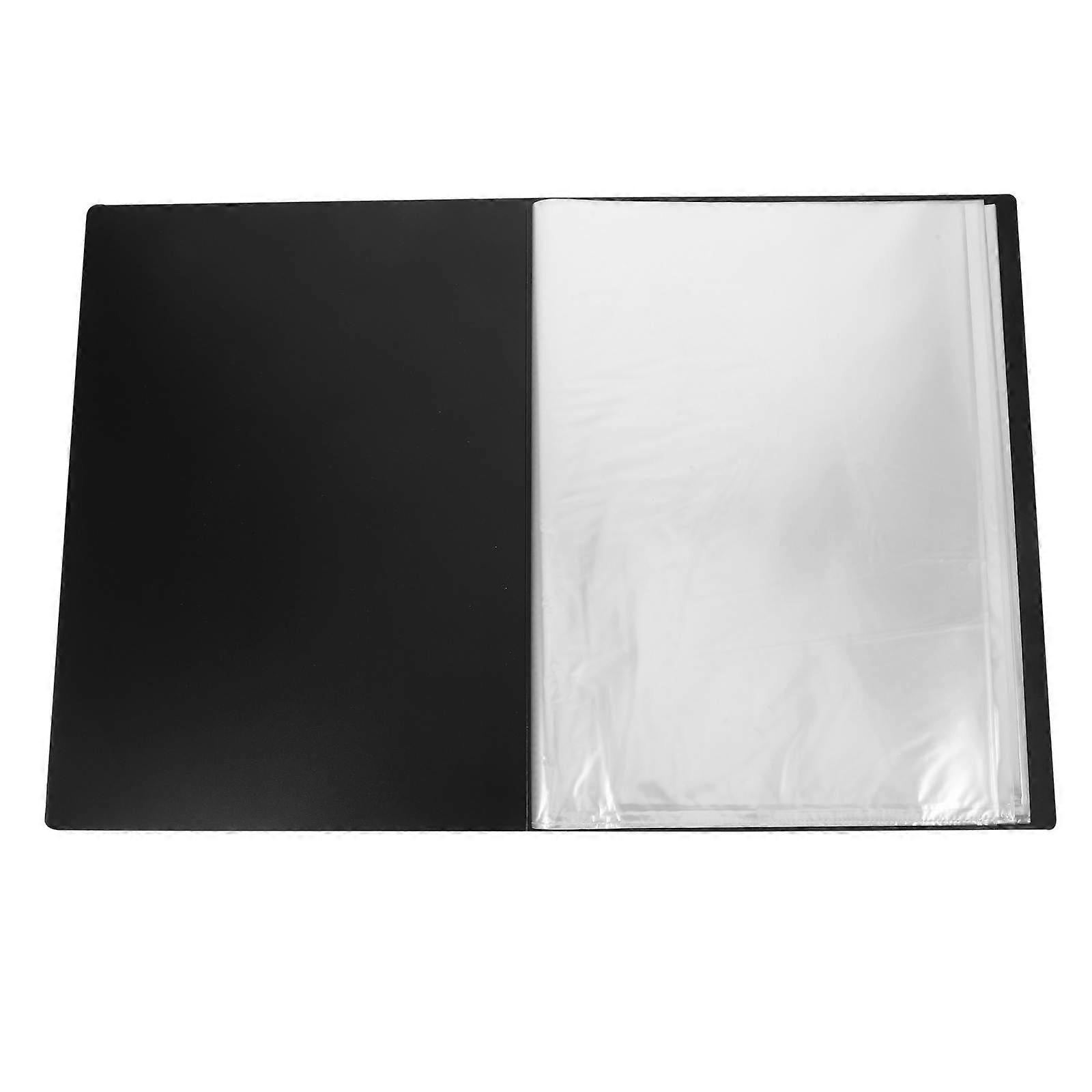 Transparent Portfolio Presentation Book with Plastic Sleeves for Art Projects, Drawings, Reports, and Resumes – Versatile File Organizer for Office
