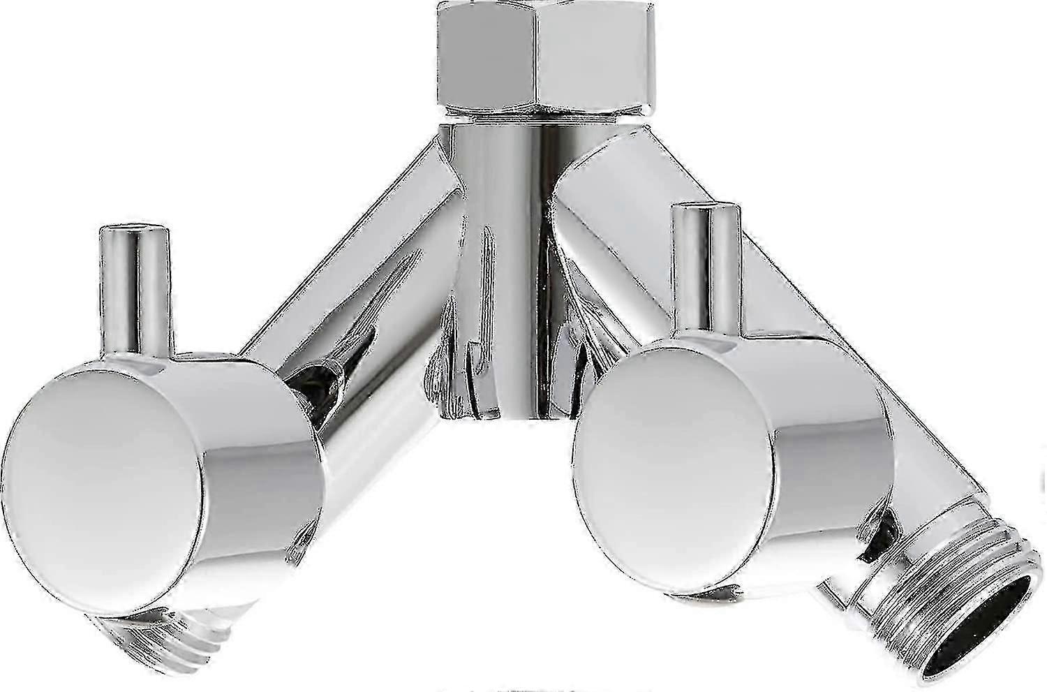 2-Way Shower Diverter and Stop Valve Y-Splitter 1/2 Inch Chrome Plated for Hose and Head