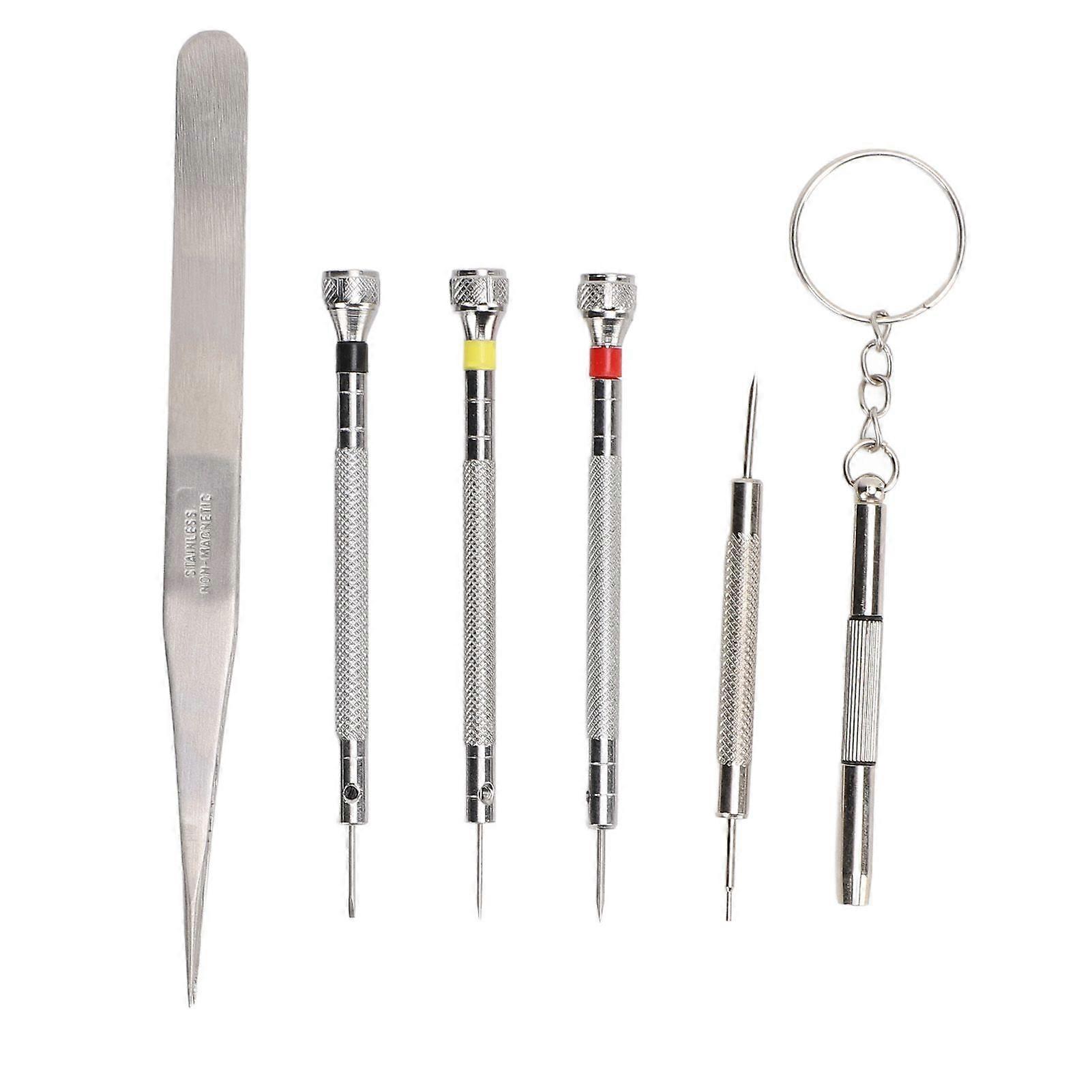 2025 Latest Model  6Pcs Watch Repair Screwdriver Set Professional Micro