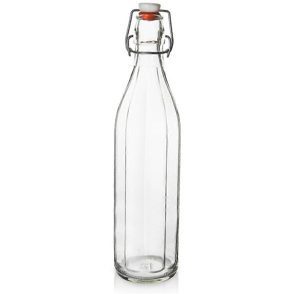 Fles met clip glas 1 l