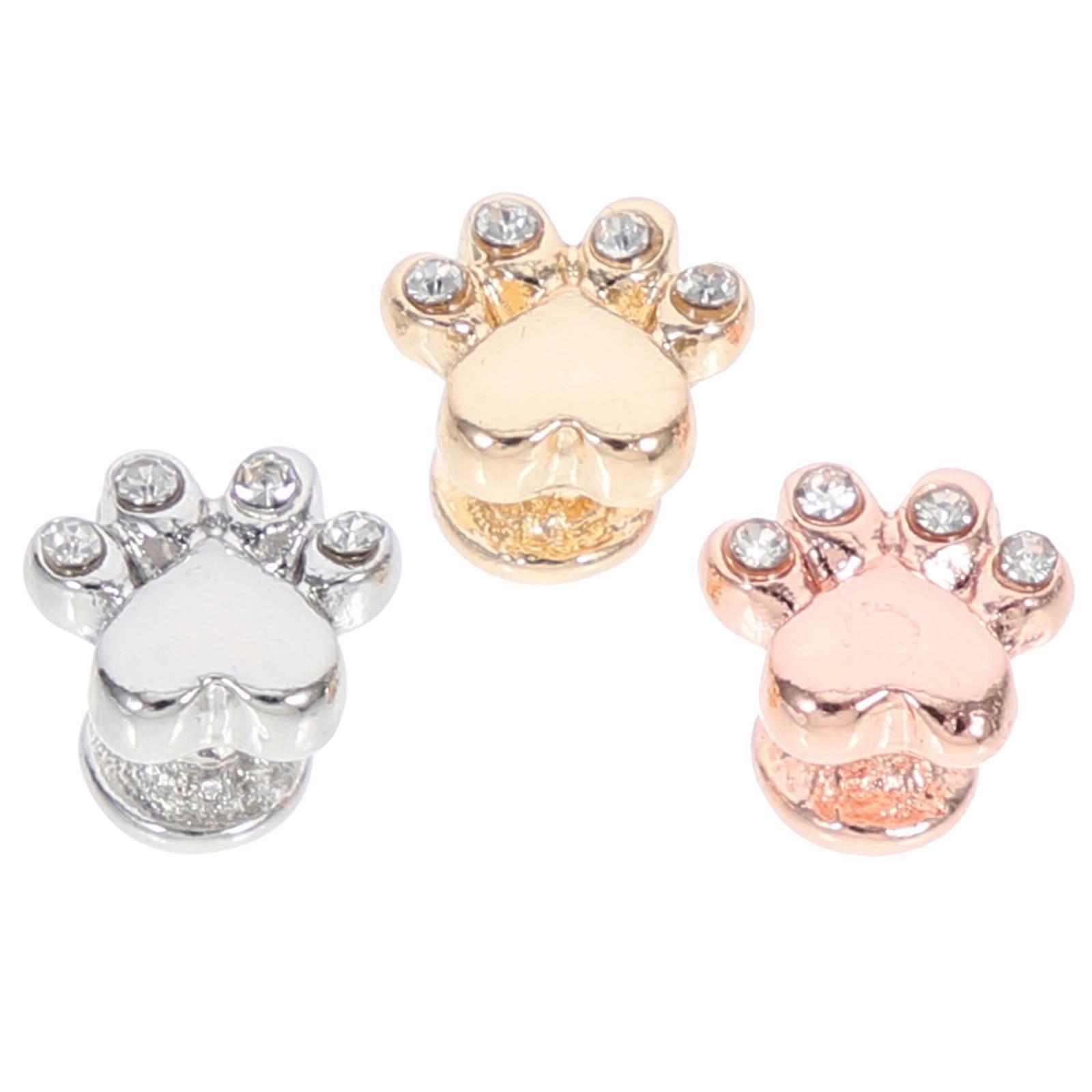 3pcs Watch Charms for Silicone Straps Elegant Accessories to Your Smartwatch with Delicate Style