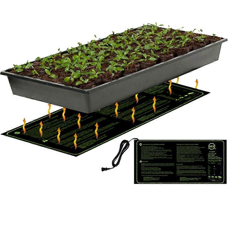 Indoor Gardening Seedling Heat Mat with Digital Thermostat Self Adjusting Dual Display for Plant Propagation JC Accessory