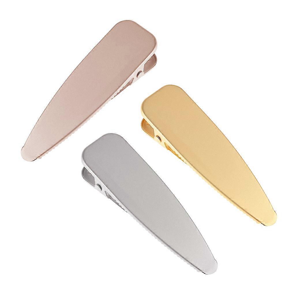 Here's a refined product description for your **3pcs Glossy Metal Hairpins**:
### ✨ 3pcs Glossy Metal Hairpins – Elegant Barrettes in Gold,
