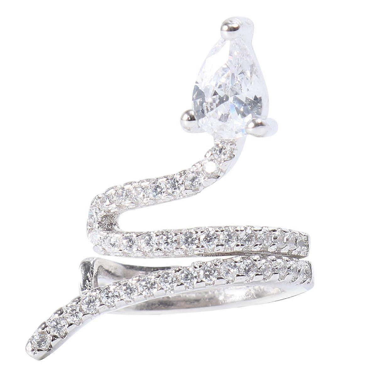 Here's a polished product description for your **1pc No Piercing Snake Earring Clip**:
**Elegant No Piercing Snake Earring Clip – Rhinestone