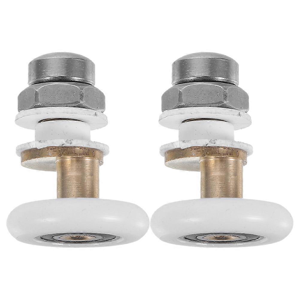 2pcs Shower Door Rollers Wheels for Smooth Sliding – Durable Replacement Parts for Bathroom Glass Doors with Easy Installation and Hardware Included